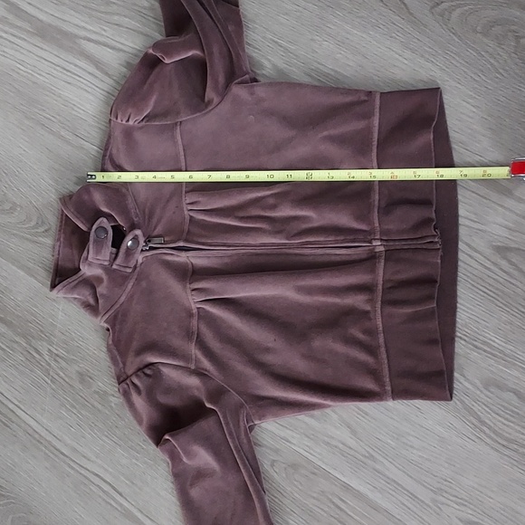 Plush & Lush long sleeve jacket brown w/ zipper & snaps measurements in descript - Picture 11 of 11